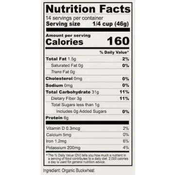 Anthony's Organic Buckwheat Groats, Gluten-Free & Non-GMO