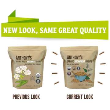 Anthony's Organic Buckwheat Groats, Gluten-Free & Non-GMO