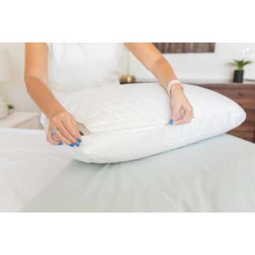 Beddy's Adjustable Comfort Pillow - Standard Size with 3 Customizable Weight Inserts for Personalized Support