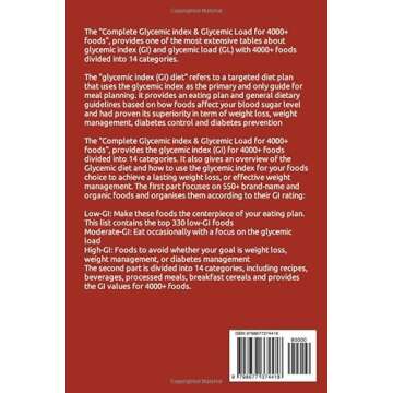 The Complete Glycemic Index & Glycemic Load Counters for 4000+ Foods: Your Essential Companion to Low-glycemic Diets