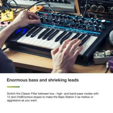 Novation Bass Station II Analog Synth - Versatile and Compact