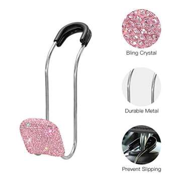 SAVORI Bling Car Headrest Hooks - Stylish Vehicle Holders