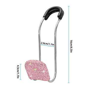 SAVORI Bling Car Headrest Hooks for Stylish Organization