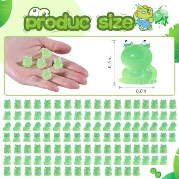 120Pcs Luminous Mini Resin Frogs for Fun Decorations!
