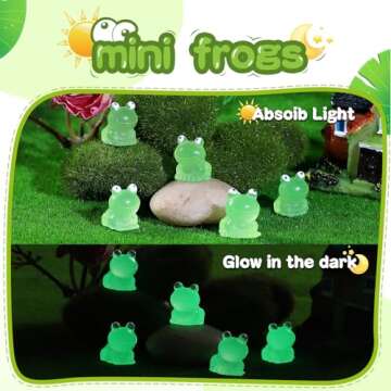 120Pcs Luminous Mini Resin Frogs for Fun Decorations!
