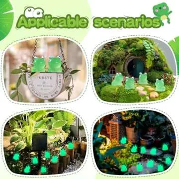 120Pcs Luminous Mini Resin Frogs for Fun Decorations!