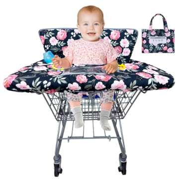 Basumee Shopping Cart Cover for Baby - Multifunctional High Chair & Grocery Cart Protector