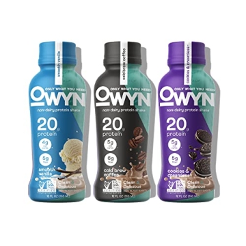OWYN Only What You Need Plant Based Protein Shake, 20g Vegan Protein from Organic Pumpkin seed, Flax...