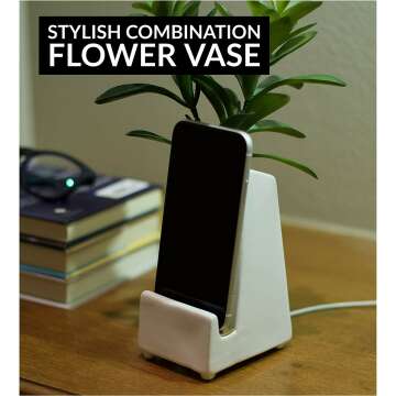 Ceramic Phone Stand & Planter for All Smartphones