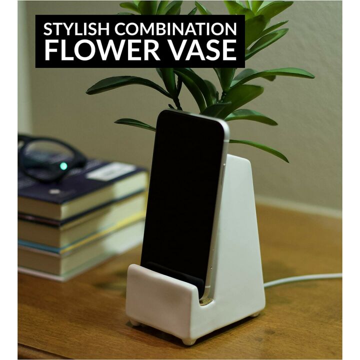 Ceramic Phone Stand & Planter for All Smartphones