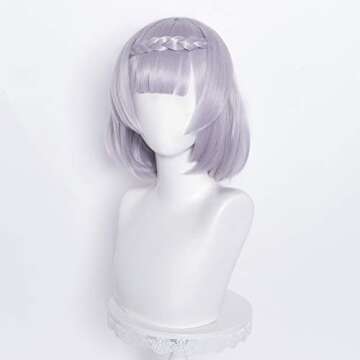 Amback Purple Noelle Cosplay Wig for Gaming and Costume Fun