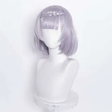 Amback Purple Noelle Cosplay Wig for Gaming and Costume Fun