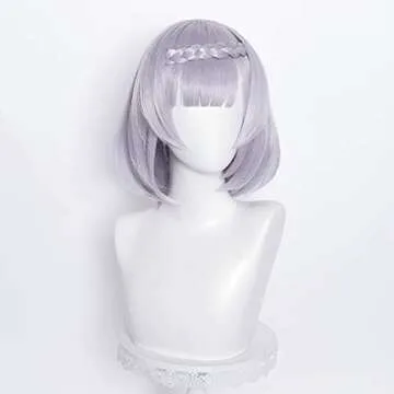 Amback Purple Noelle Cosplay Wig for Gaming and Costume Fun