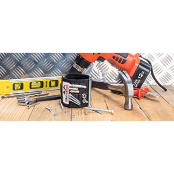 Go Handyman Magnetic Wristband with Strong Magnets for Holding Screws, Nails, Drill Bits - Best Unique Tool Gift for diy – Convenient Solution for Professional and Home Use