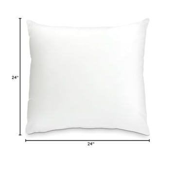 Foamily 24x24 Hypoallergenic Throw Pillow Inserts for Home
