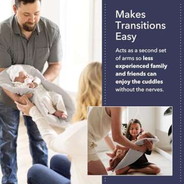 Montessori Baby Topponcino | Multifunctional Authentic Montessori Design | Simple Newborn Holding & Feeding Baby Support Pillow | Clean Infant Tummy Time Mat (Organic, Grey)