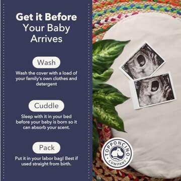 Montessori Baby Topponcino | Multifunctional Authentic Montessori Design | Simple Newborn Holding & Feeding Baby Support Pillow | Clean Infant Tummy Time Mat (Organic, Grey)