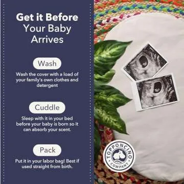 Montessori Baby Topponcino | Multifunctional Authentic Montessori Design | Simple Newborn Holding & Feeding Baby Support Pillow | Clean Infant Tummy Time Mat (Organic, Grey)