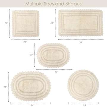 Buy RAJRANG Crochet Cotton Bath Rug for Stylish Comfort