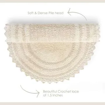 Buy RAJRANG Crochet Cotton Bath Rug for Stylish Comfort