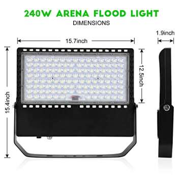 Powerful Juyace 36000LM LED Stadium Lights for Outdoors