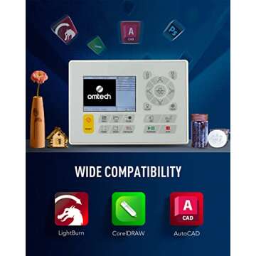 OMTech 60W CO2 Laser Engraver for Wood Glass Acrylic