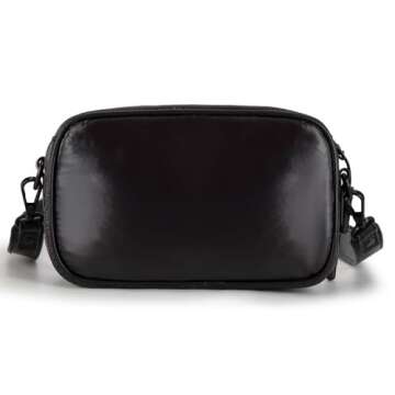 Montana West x Lee Crossbody Bags for Women Quilted Puffer Shoulder Handbag with Detachable Strap LEE49-003BK