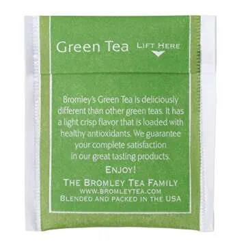 Bromley Pure Green Tea - 48 Count of Flavorful Bags