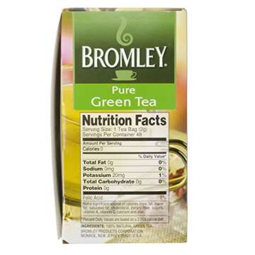 Bromley Pure Green Tea - 48 Count of Flavorful Bags