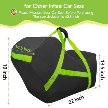 Durable YOREPEK Infant Car Seat Travel Bag for Air Travel