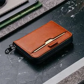 Vaultskin MAYFAIR Slim Minimalist Zipper Wallet for All