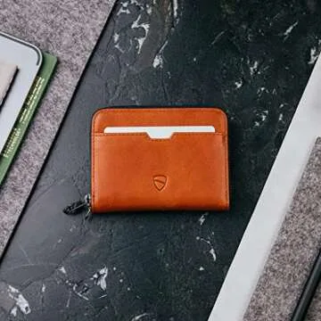 Vaultskin MAYFAIR Slim Minimalist Zipper Wallet for All