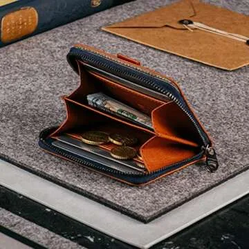Vaultskin MAYFAIR Slim Minimalist Zipper Wallet for All