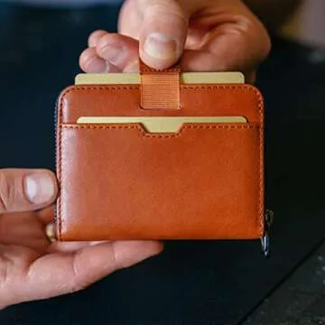 Vaultskin MAYFAIR Slim Minimalist Zipper Wallet for All