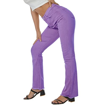 LONGBIDA Flared Bell Bottom Women’s Denim Jeans for Style
