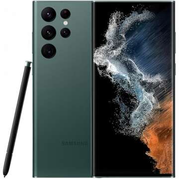 SAMSUNG Galaxy S22 Ultra 5G Dual-SIM Factory Unlocked for All Carriers, 256GB ROM 12GB RAM 8K Camera & Video, S Pen, Long Battery Life, Global Model Cell Phone - Green