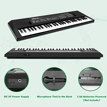M SANMERSEN Kids Piano Keyboard for Ages 3-12