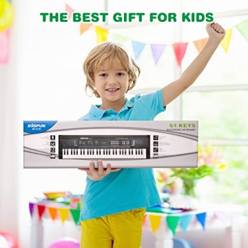 M SANMERSEN Kids Piano Keyboard for Ages 3-12