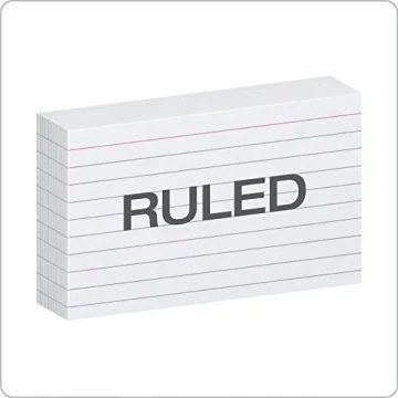 Durable Oxford Heavyweight Ruled Index Cards for Note-Taking