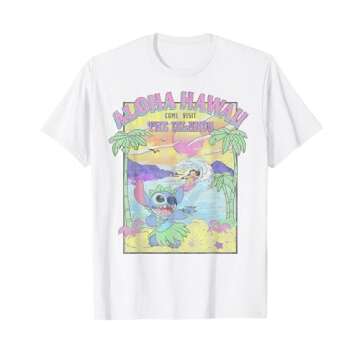 Disney Lilo & Stitch Aloha Hawaii Come Visit The Islands T-Shirt