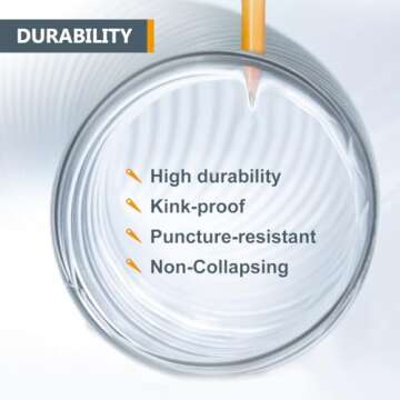 POWERTEC 6" x 5' Dust Collection Hose for Woodworking