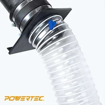 POWERTEC 6" x 5' Dust Collection Hose for Woodworking