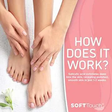 Soft Touch Foot Peel Mask for Soft, Smooth Feet - Pack of 2
