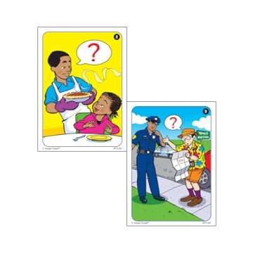 Super Duper Publications | What are They Asking? Fun Deck Flash Cards | Educational Learning Resource for Children