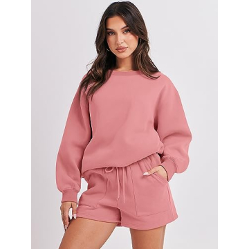 ANRABESS Women Oversized Casual Lounge Tracksuit Set