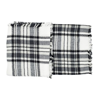 Women's Classic Tassel Plaid Scarf - Warm Soft Chunky Wrap