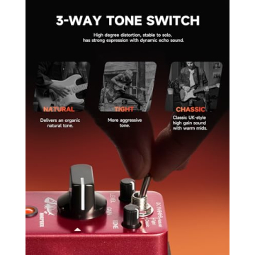 Donner Morpher Mini Distortion Guitar Pedal 3 Modes for Metal