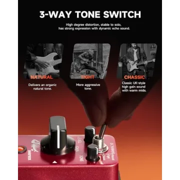 Donner Morpher Mini Distortion Guitar Pedal 3 Modes for Metal