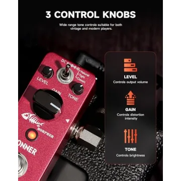 Donner Morpher Mini Distortion Guitar Pedal 3 Modes for Metal