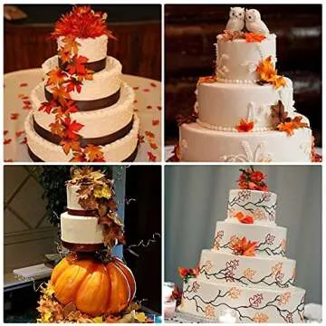 Efivs Arts Flexible Maple Leaf Silicone Mold for Baking